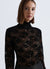 Body in pizzo con collo alto