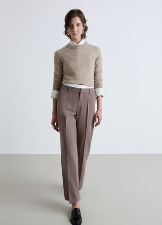 Palazzo trousers with an elasticated waistband