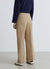 Long twill trousers with flap pockets