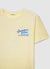 T-shirt con scritta e ricamo