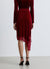 Gonna midi asimmetrica con bordo in pizzo