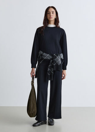 Pantaloni jogging palazzo con coulisse
