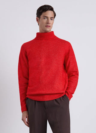 Unifarbiger Rollkragenpullover