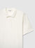 Solid colour jacquard polo T-shirt
