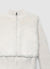 Pull avec insert effet peluche et fermeture éclair