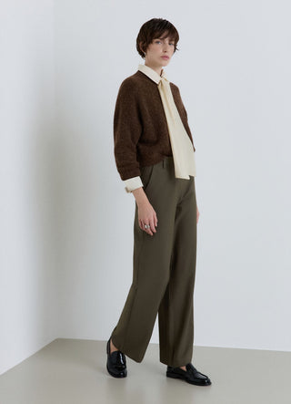 Plain-coloured palazzo trousers