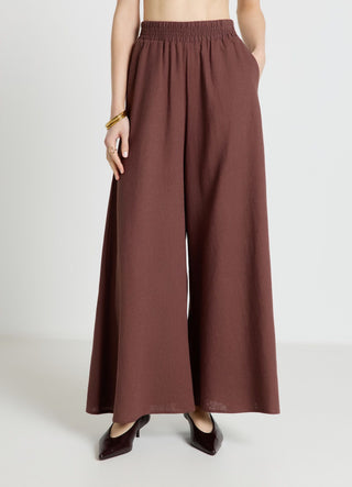 Pants with an elasticated waistband