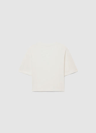 T-shirt with pearl embellishments