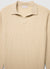 Maglia a coste con collo polo