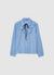 Camicia con frill plissettato