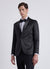 Giacca jacquard con collo a scialle