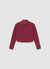 Solid colour ribbed crop shirt