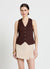 Jupe-short portefeuille unie