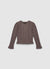 Sweater with cable knit and ruffles