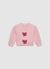 Cardigan con fiocchi applicati
