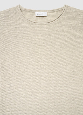 Lightweight plain crew neck jumper