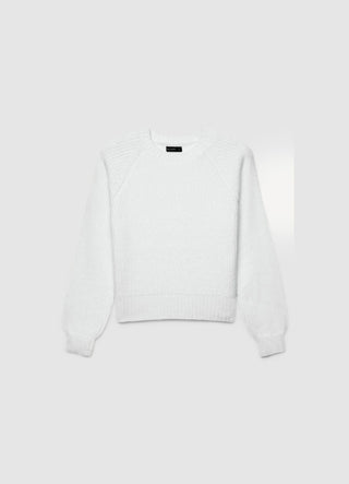 Pull à col rond avec manches raglan