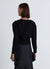 Cardigan con bande in pizzo