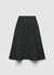 Plain flared midi circle skirt