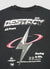 Double-sleeve oversize T-shirt with print