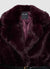 Midi faux fur coat with belt