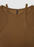 T-shirt a maniche lunghe effetto doppio con spalline