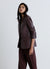 Single-breasted solid colour oversized jacket