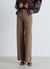 Jeans wide leg con strass