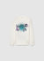 T-shirt over a maniche lunghe con stampa astronauta