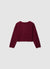 Cardigan crop in maglia con fiocchi