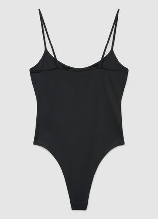 Solid colour bodysuit with thin straps