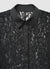 Lace shirt with satin inserts