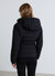 Padded jacket with hood and belt