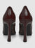 Pointed high-heeled court shoes
