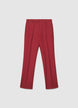 Gerade geschnittene Hose mit Schlitzen - XS