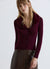 Cardigan a costine con collo effetto pelliccia
