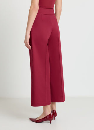 Solid colour culotte trousers