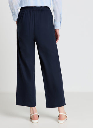 Pantaloni jogger misto lino