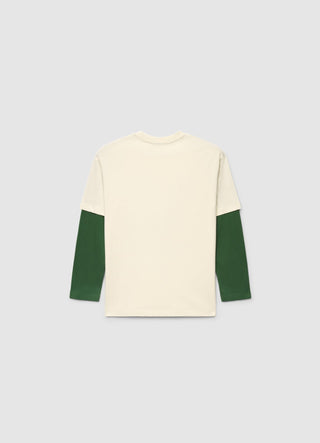 T-shirt over effetto doppia manica con stampa Boston Celtics®